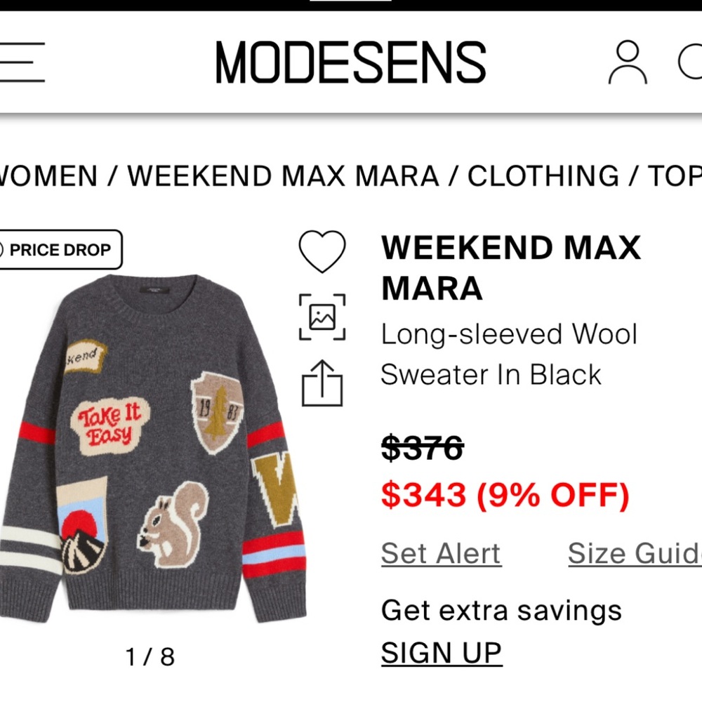 Weekend by Max Mara Graphic Sweater - Picture 12 of 12